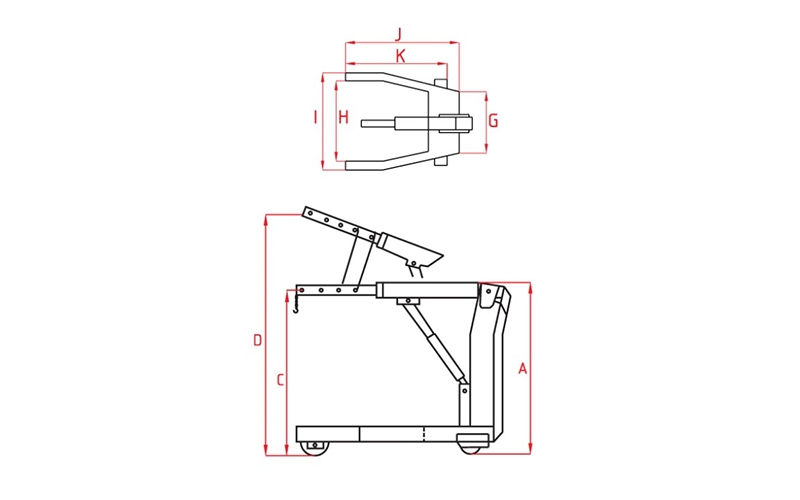 Flat Hydraulic Garage Cranes