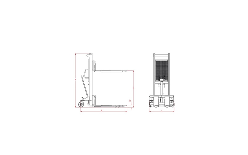 Elektrikli 1500 Kg İstif Makinesi